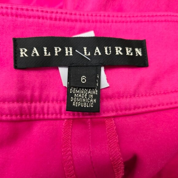Ralph Lauren Black Label Pants Size 6 Pink Straight Dress Casual Chino - Picture 7 of 9